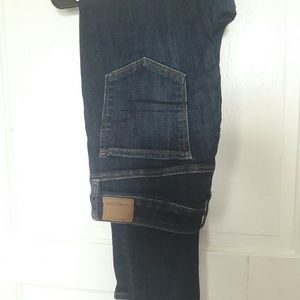 American Eagle high waisted dark wash Jeggings